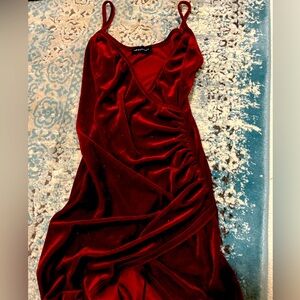 Velvet Red Dress